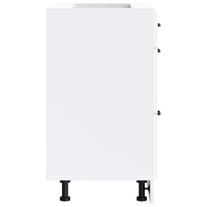 Base da Cucina Kalmar Bianco in Legno Multistrato 854279