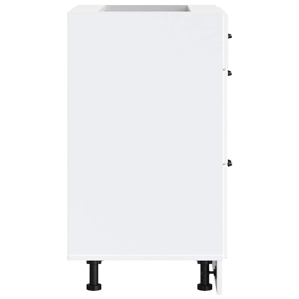 Base da Cucina-Mobile Base da Cucina Kalmar Bianco in Legno Multistrato 593830