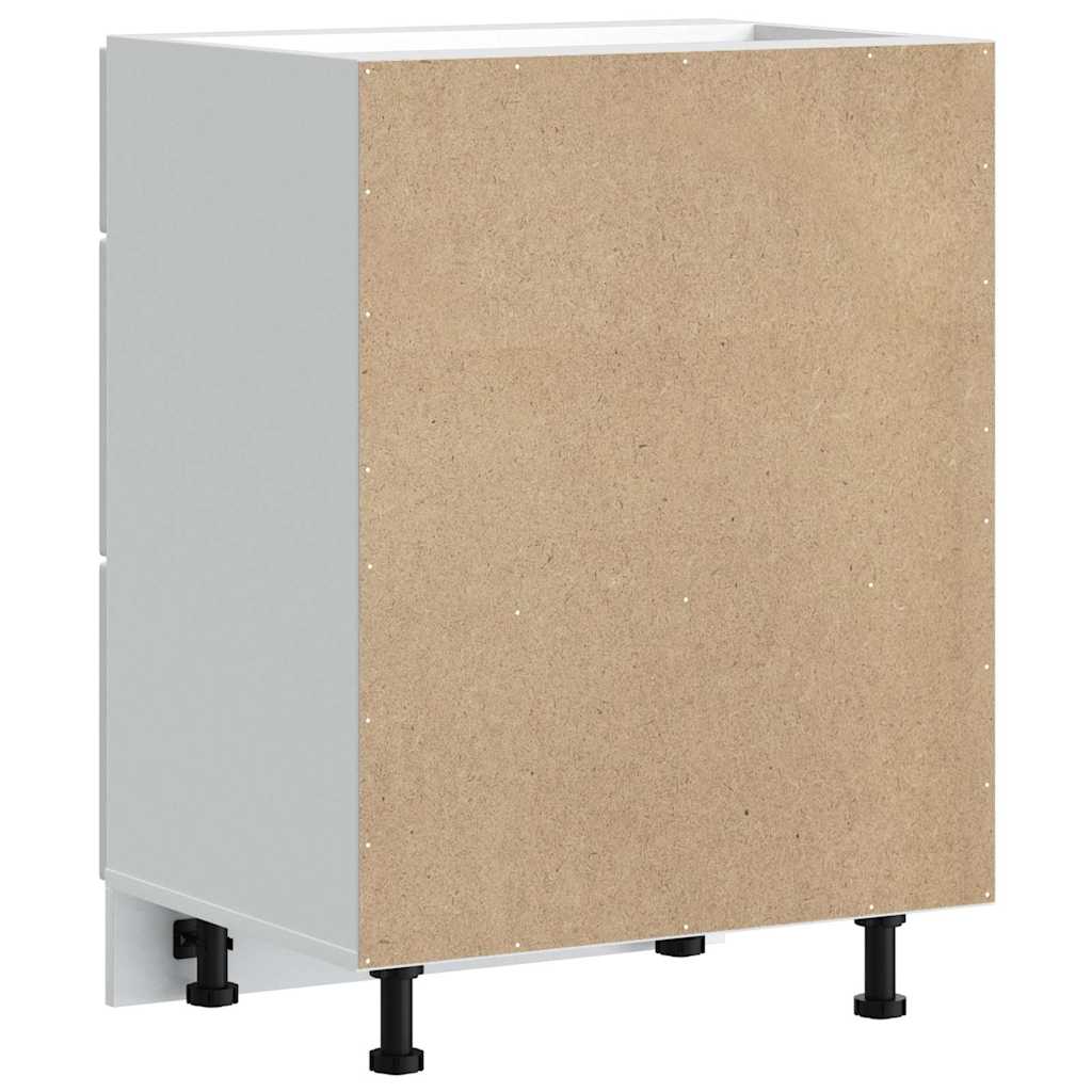 Base da Cucina-Mobile Base da Cucina Kalmar Bianco in Legno Multistrato 593830