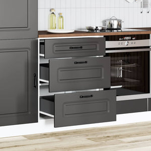 Mobiletto da cucina "Kalmar" Nero in legno ingegnerizzato 854280