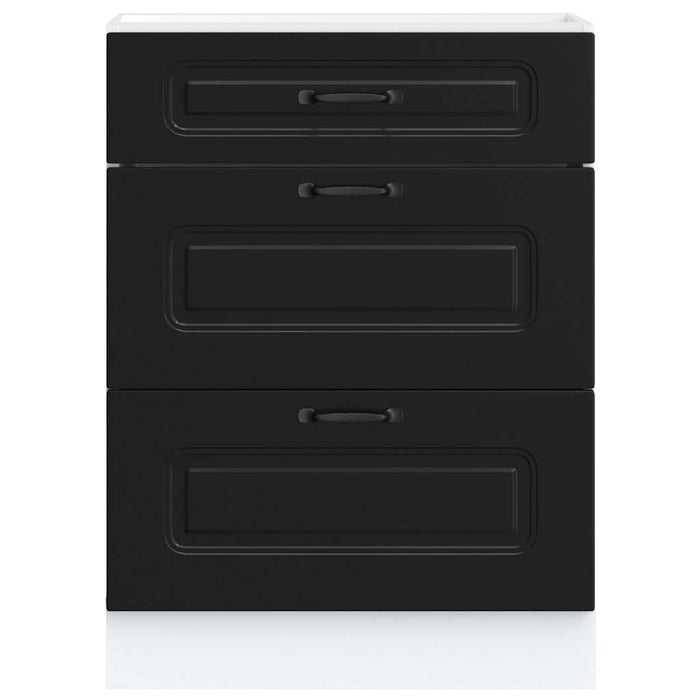 Mobiletto da cucina "Kalmar" Nero in legno ingegnerizzato 854280