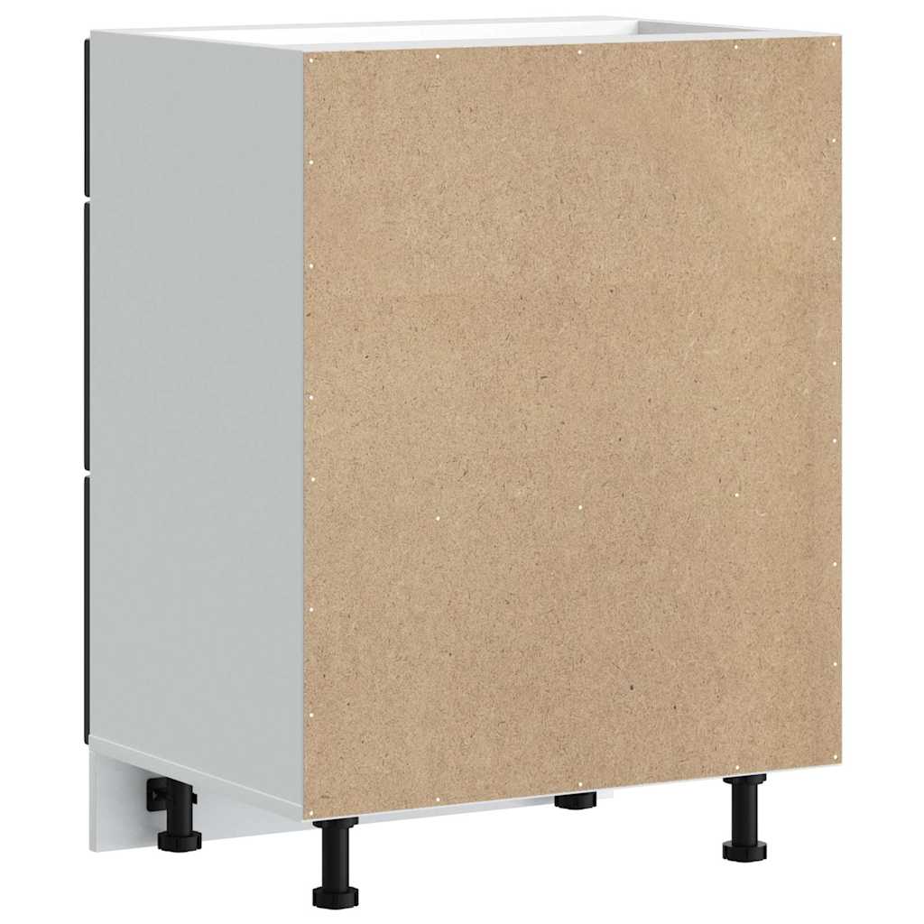 Mobiletto da cucina "Kalmar" Nero in legno ingegnerizzato 854280