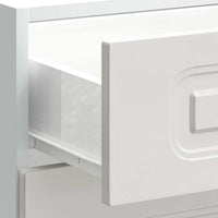 Mobiletto da cucina "Kalmar" Bianco lucido in legno ingegnerizzato 854281