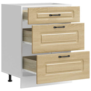 Base da Cucina Kalmar Rovere Sonoma in Legno Multistrato 854282