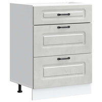 Base da Cucina Kalmar Grigio Cemento in Legno Multistrato 854283