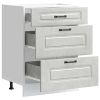 Base da Cucina-Mobile Base da Cucina Kalmar Grigio Cemento in Legno Multistrato 138217