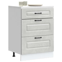 Base da Cucina Kalmar Grigio Cemento in Legno Multistrato 854283