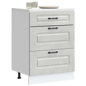 Base da Cucina-Mobile Base da Cucina Kalmar Grigio Cemento in Legno Multistrato 138217