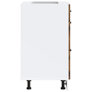 Base da Cucina-Mobile Base da Cucina Kalmar Rovere Fumo in Legno Multistrato 729625