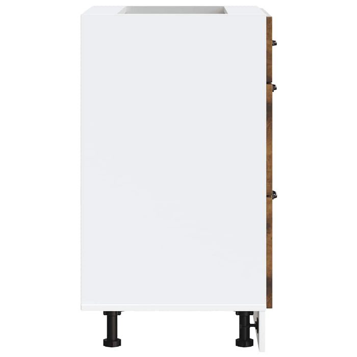 Base da Cucina-Mobile Base da Cucina Kalmar Rovere Fumo in Legno Multistrato 729625