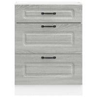 Base da Cucina Kalmar Grigio Sonoma in Legno Multistrato 854285