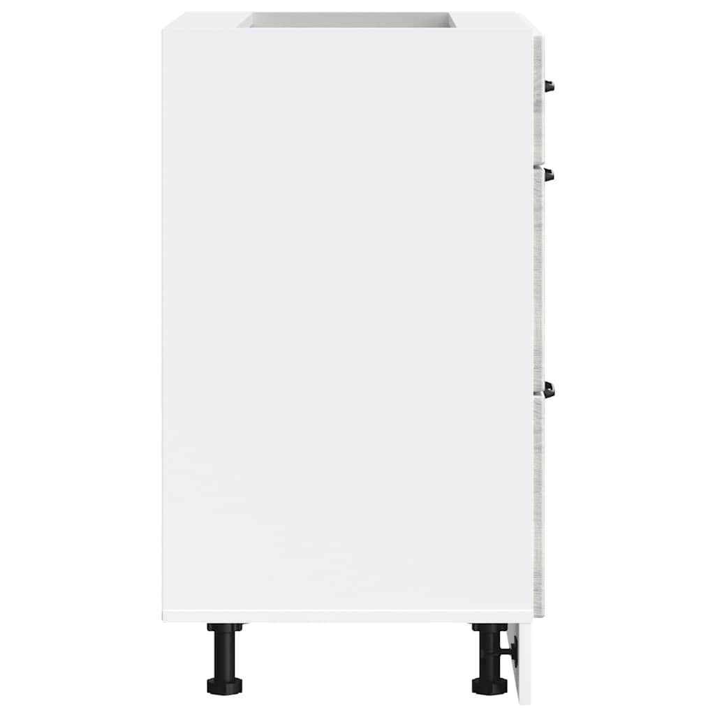 Base da Cucina-Mobile Base da Cucina Kalmar Grigio Sonoma in Legno Multistrato 155123