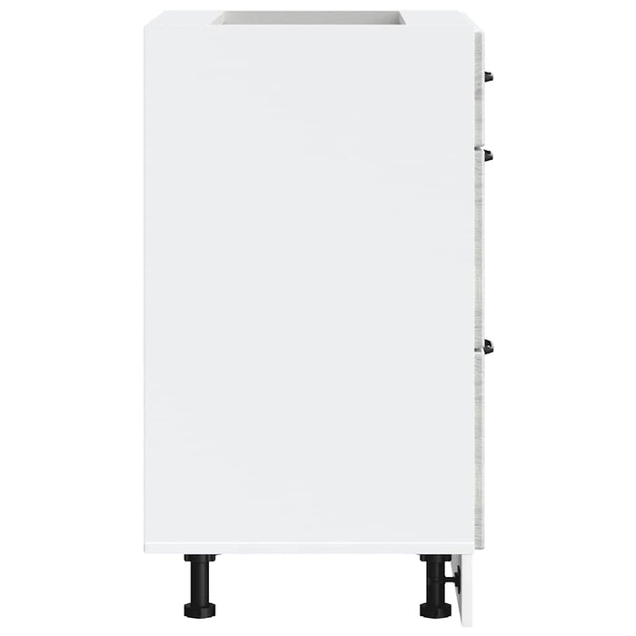 Base da Cucina-Mobile Base da Cucina Kalmar Grigio Sonoma in Legno Multistrato 155123