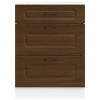 Base da Cucina Kalmar Rovere Marrone in Legno Multistrato 854286