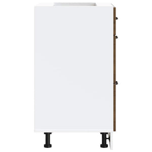 Base da Cucina Kalmar Rovere Marrone in Legno Multistrato 854286