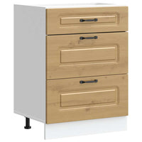 Base da Cucina Kalmar Rovere Artigianale in Legno Multistrato 854288