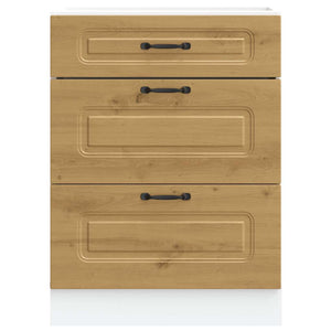 Base da Cucina Kalmar Rovere Artigianale in Legno Multistrato 854288