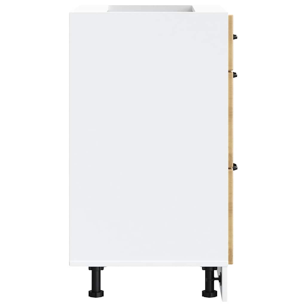 Base da Cucina Kalmar Rovere Artigianale in Legno Multistrato 854288