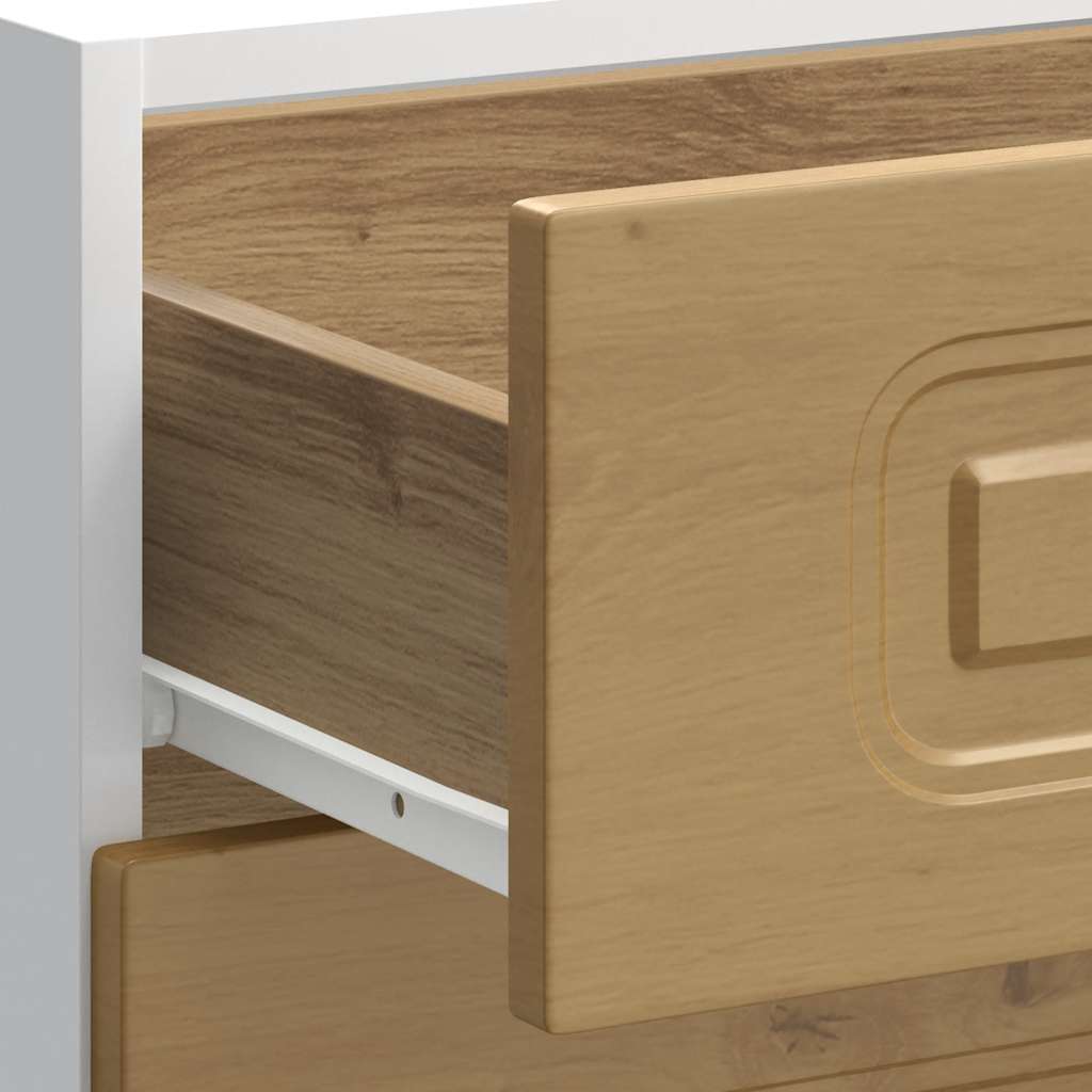 Base da Cucina Kalmar Rovere Artigianale in Legno Multistrato 854288