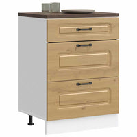 Base da Cucina Kalmar Rovere Artigianale in Legno Multistrato 854288