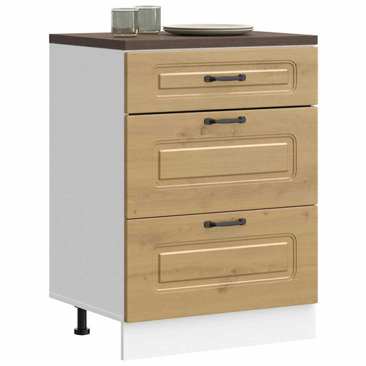 Base da Cucina Kalmar Rovere Artigianale in Legno Multistrato 854288