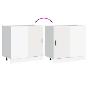 Mobile Base Lavello “Lyon” Bianco in Legno Multistrato 854289