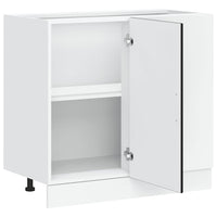 Mobile Base Lavello "Lyon"-Armadietto da bagno Nero in Legno Multistrato