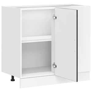 Mobile Base Lavello "Lyon"-Armadietto da bagno Nero in Legno Multistrato