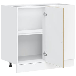 Mobile Base Lavello "Lyon"-Armadietto da bagno Rovere Sonoma in Legno Multistrato