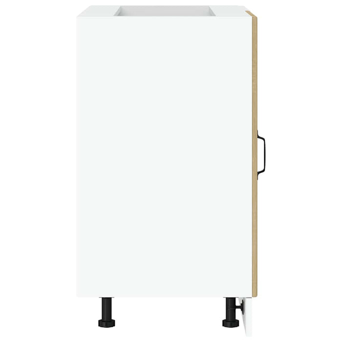 Mobile Base Lavello "Lyon"-Armadietto da bagno Rovere Sonoma in Legno Multistrato