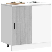 Mobile Base Lavello "Lyon"-Armadietto da bagno Grigio Sonoma in Legno Multistrato