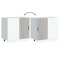 Mobile base da cucina Lyon Grigio Sonoma in Legno Multistrato