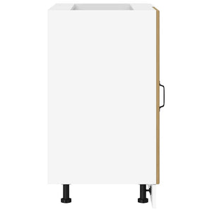 Mobile Base Lavello "Lyon"-Armadietto da bagno Rovere Artigianale