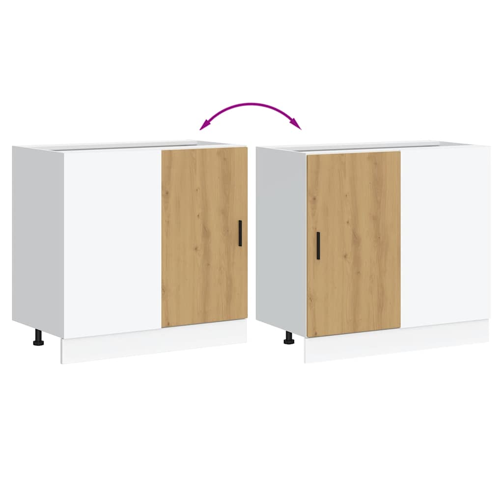 Mobile base da cucina Lyon Rovere Artigianale