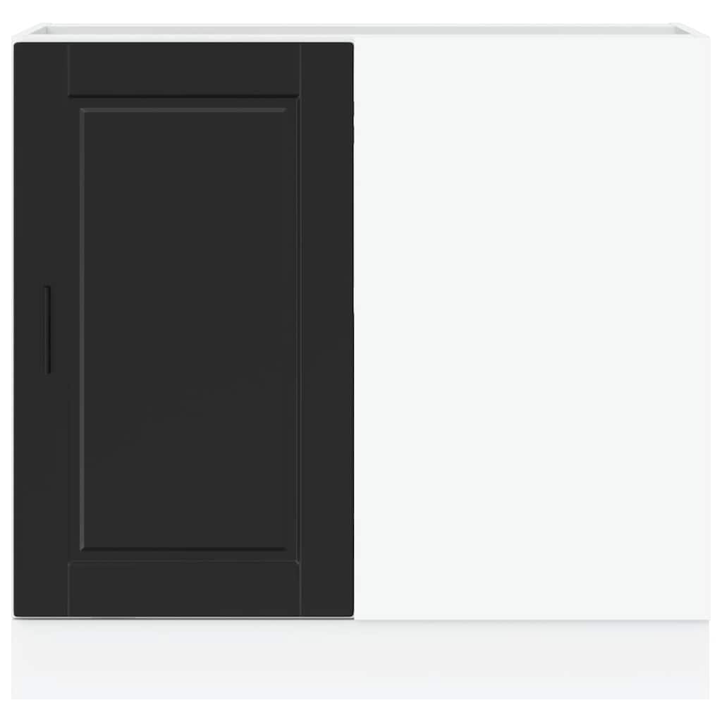 Mobiletto da cucina "Porto" nero in legno ingegnerizzato 854299