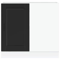 Mobiletto da cucina "Porto" nero in legno ingegnerizzato 854299