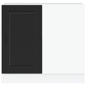 Mobiletto da cucina "Porto" nero in legno ingegnerizzato 854299