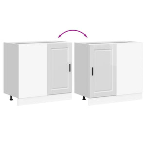 Mobiletto da cucina "Porto" Bianco lucido in legno ingegnerizzato 854300