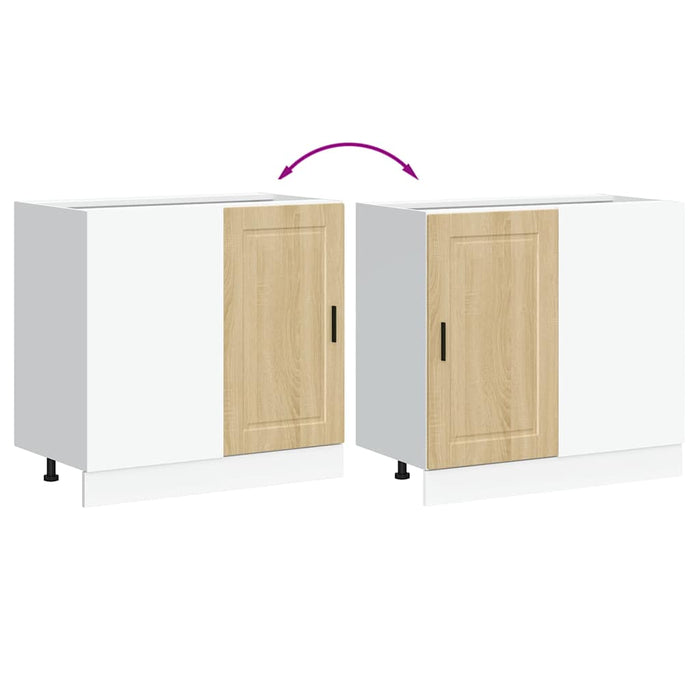 Base da Cucina-Mobile Base da Cucina Porto Rovere Sonoma in Legno Multistrato 421438