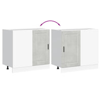 vidaXL Base da Cucina Porto Grigio Cemento in Legno Multistrato