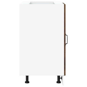 Base da Cucina Porto Rovere Fumo in Legno Multistrato 854303