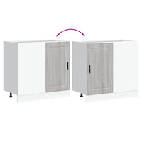 Base da Cucina-Mobile Base da Cucina Porto Grigio Sonoma in Legno Multistrato 400772