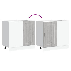 Base da Cucina-Mobile Base da Cucina Porto Grigio Sonoma in Legno Multistrato 400772