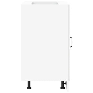 vidaXL Mobile base da cucina Lucca Bianco in Legno Multistrato