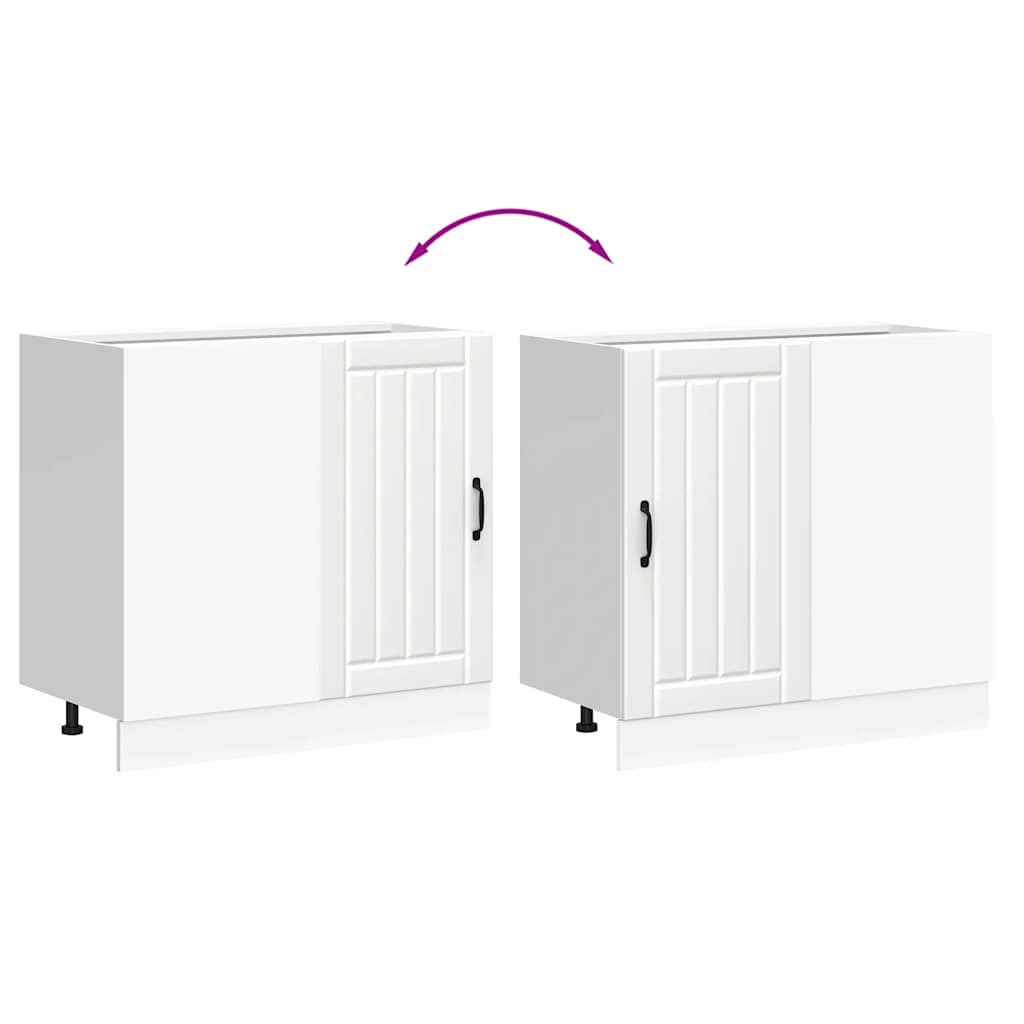 Mobile base da cucina-Base da Cucina Lucca Bianco in Legno Multistrato