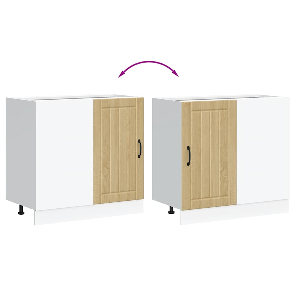 Mobile base da cucina Lucca Rovere Sonoma in Legno Multistrato