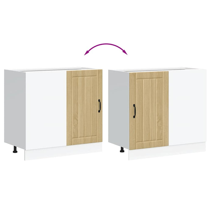 Mobile base da cucina Lucca Rovere Sonoma in Legno Multistrato