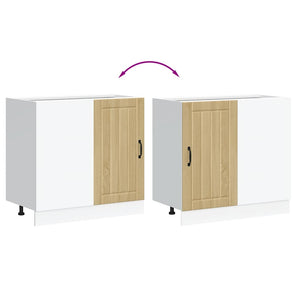 Mobile Base Lavello Lucca Rovere Sonoma in Legno Multistrato 854311