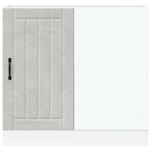 Mobile base da cucina Lucca Grigio Cemento in Legno Multistrato