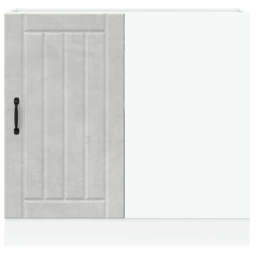 Mobile Base Lavello Lucca Grigio Cemento in Legno Multistrato 854312